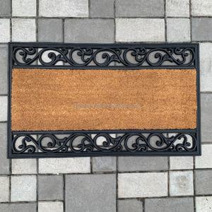 USA Warehouse Interchangeable Welcome Coconut Coco Coir Rubber Insert Mats - Product Image 4