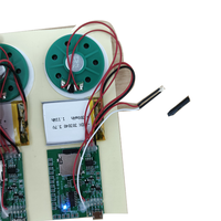 Kartu pemutar musik dapat diprogram kustom Chip suara USB perekam cahaya DIY kertas modul suara MP3 Sensor suara