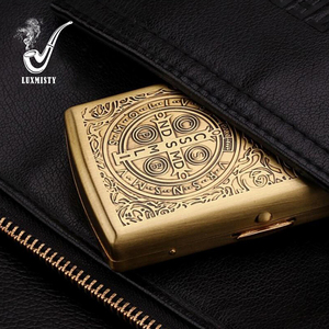 Portasigarette in Metallo Ultra-Sottile Personalizzato Creativo Portatile Resistente all'Umidità e alla Pressione Regalo per Uomo - Product Image 5