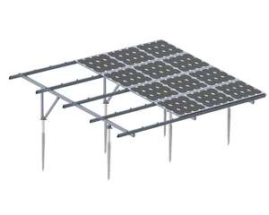 Système de montage au sol pour panneaux solaires photovoltaïques en aluminium, idéal pour la vente en gros, supports de montage pour panneaux solaires - Product Image 2