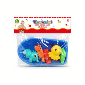 Juego de juguetes de baño Tenerini con suaves criaturas marinas para niños pequeños de 24+ meses Mondo Bimbi - Product Image 2