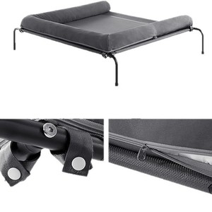 ที่นอนสุนัขทรงสี่เหลี่ยม สีดำ ซักมือได้ ใช้ได้ทุกฤดู สำหรับสัตว์เลี้ยง - Product Image 5