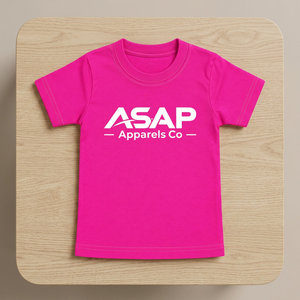 Camiseta Deportiva de Manga Corta y Cuello Redondo, Color Rosa Sólido, 180 Gramos, Lisa, Teñida, con Logotipo Personalizado para Hombre - Product Image 4