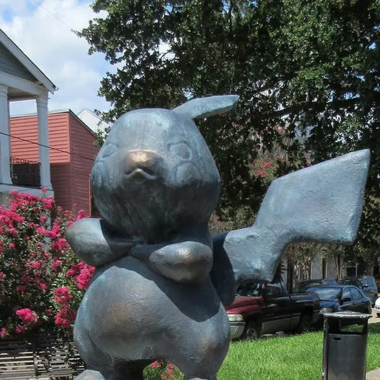 Fabricant fournisseur de Statue de Pikachu de dessin animé en Bronze pour exposition