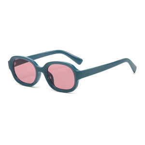 Gafas de Sol de Moda para Mujer, Elegantes, para Salir al Aire Libre, Protección Solar, Montura Ovalada, Color Caramelo - Product Image 3