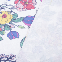 Caizi Premium Femme 100% Polyester Imprimé Anti-boulochage Brocart Abstrait Dimensionnel Floral Textile de Créateur Damassé Jacquard