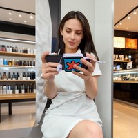 Layar Piksel LED Kontrol APP RGB IDot Matrix Display Animasi Teks DIY Power Bank Mini Genggam untuk Perjalanan Pesta Hadiah