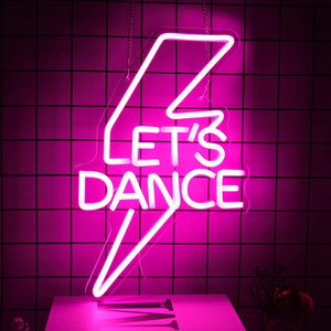 Letrero LED de Neón Personalizado con Texto 'Let's Dance', Original, al por Mayor, IP65 Impermeable, para Bar, Fiesta, Escenario, Discoteca, Taxi, Auto - Product Image 2