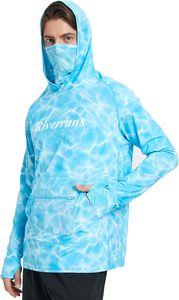 Hoodie <span class=keywords><strong>de</strong></span> pêche léger à imprimé tendance, confort toute la journée, imperméable, UPF 50+, grande taille, protection solaire totale, séchage rapide, respirant - Product Image 3