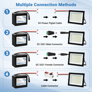 Аккумулятор Rapthor 12В 10000мАч литий-ионный с зарядным устройством для устройств 12В с портом DC5521, для проектов DIY и т.д. - Product Image 3
