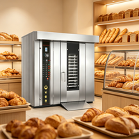 Oven putar udara panas 16/32/64, oven besar, oven roti Prancis, oven semprot roti Eropa, mesin pembuat roti