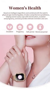 Etiquetas de Regalo Personalizadas MK88 Reloj Inteligente de Diamantes de Lujo para Mujer, Prueba de Salud Física Femenina en Tiempo Real, Reloj Inteligente con Pantalla Curva - Product Image 4