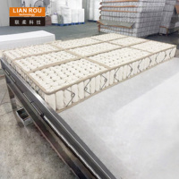 Matelas en coton à ressorts ensachés individuels de haute qualité personnalisé, 1,6-2,4 mm, hauteur 28 cm, bobine en acier au carbone, meubles King Queen