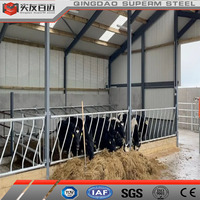Hangar agricole en acier de construction de bâtiment agricole de prix usine pour l'alimentation des moutons de vache avec la conception