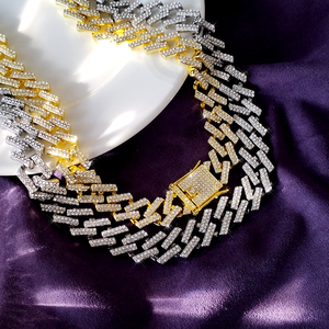 Collana e Bracciale Hip Hop con Catena Lucida Personalizzabile all'Ingrosso per Uomo e Donna, Miglior Regalo - Product Image 3
