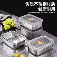 Trending Dropshipping Roestvrijstalen Frishoudsters Vierkant Verzegeld Voor Keuken En Koelkast Eten Portioneren Fruit Bento & Lunch