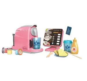 Meilleure vente 2022 machine à café pour garçons et filles, machine de commande avec ensemble cadeau jouets ménagers cuisine ensembles faire semblant de jouer