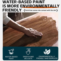 Vernis liquide haute brillance pour meubles en bois, revêtement extérieur pour sols en bois, peinture au craie noire au kératine pour clôtures, application au pistolet ou au pinceau