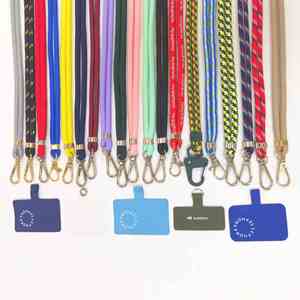 Printed Logo <b>Polyester</b> Phone Neck Strap Custom Cord <b>Lanyards</b> With ID Holder for Promotional Events - Product Image 4