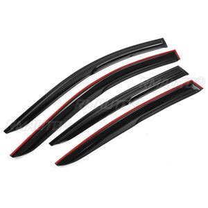 Nouvelles visières de fenêtre de voiture noires teintées pour Acura TL 2009-2014, pare-soleil et déflecteurs de vent et de pluie - Product Image 5