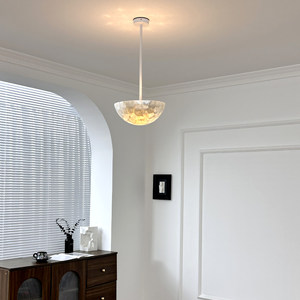 Minimalist Postmodern Chandelier Led Light Round E27 Single Head For Living Room Bedroom Dining Room Homestay - Product Image 1