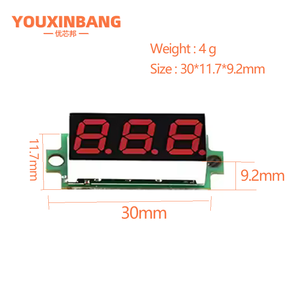 <span class=keywords><strong>Mini</strong></span> kỹ thuật số <span class=keywords><strong>DC</strong></span> Vôn kế Điện áp Tester 5 màu sắc <span class=keywords><strong>Mini</strong></span> kỹ thuật số <span class=keywords><strong>DC</strong></span> Vôn kế 0.28 inch DC0-100V ba dây - Product Image 2