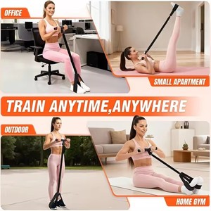 Équipement d'exercice <span class=keywords><strong>pour</strong></span> sit-ups amélioré, tubes en latex durables, pédale en mousse souple, bande de résistance avec poignée <span class=keywords><strong>pour</strong></span> la remise en forme à domicile - Product Image 5