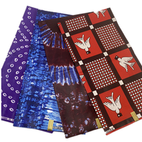 Tissu Ankara 100% Polyester, Tissu Imprimé Wax Africain Italien pour Vêtements, Robes, Sacs