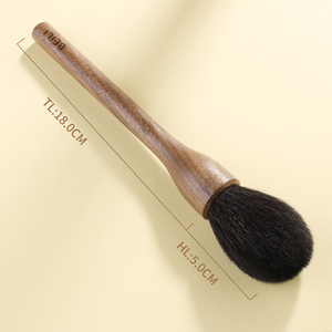 BEILI spazzola singola in legno di noce naturale di lusso per il trucco capelli di donnola di capra naturale di alta qualità pinceau maquillage professionale - Product Image 2