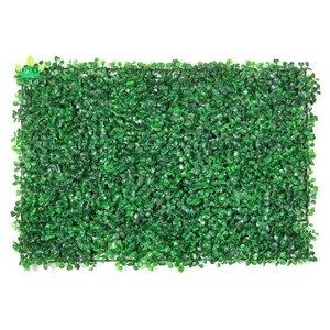Decorazione dell'erba della parete verde artificiale 24 x16 pollici erba verde della parete utilizzata per lo sfondo della festa nuziale verde dell'interno ed all'aperto - Product Image 1