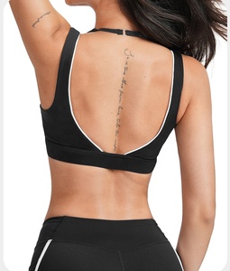 <span class=keywords><strong>Soutien</strong></span>-<span class=keywords><strong>gorge</strong></span> de <span class=keywords><strong>sport</strong></span> double couche pour femme, doux comme du beurre, écologique, avec coussinets amovibles, blocs de couleur, respirant, dos nu, pour la course à pied - Product Image 2
