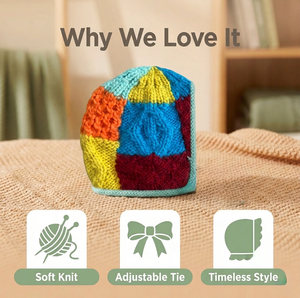 Chapeau beanie pour <span class=keywords><strong>femme</strong></span>, très beau, fait main, tricoté, à carreaux, coloré, en tricot épais, pour le travail et les voyages, design tendance - Product Image 4
