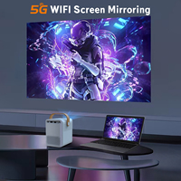 Proyector Portátil para Exteriores CRE CR35 Mini Android WIFI HD 4K 3D LED LCD de Tiro Corto con Batería Integrada, 3000 Lúmenes, 1 Año de Garantía