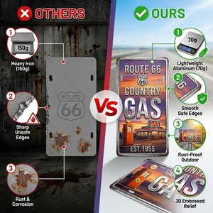 Letrero <span class=keywords><strong>de</strong></span> Neón Personalizado con Relieve 3D <span class=keywords><strong>de</strong></span> Aluminio, Estilo Vintage <span class=keywords><strong>de</strong></span> Gasolinera, Decoración Metálica <span class=keywords><strong>de</strong></span> Pared para Garaje, Venta al Por Mayor - Product Image 3