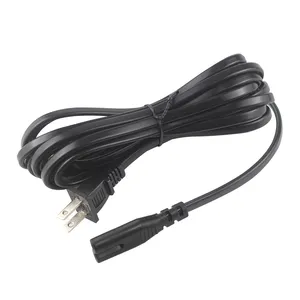 Amerika Piggy kembali Nema 1-15 kabel ekstensi penutup perempuan konektor Iec 30Cm Iec320 C14 C7 untuk Us kabel listrik steker