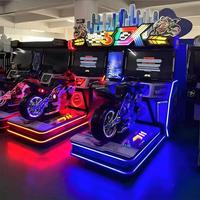 Simulateur de course de moto et de voiture Creatfun CYS50 Heavy Duty 2 joueurs 5DX Super Bike, machine de jeu à monnayeur universelle