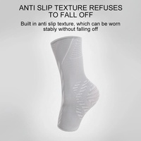 Manchon de compression pour cheville en nylon tricoté, respirant, réglable et élastique, pour la protection au football, au basketball et pour les activités sportives quotidiennes