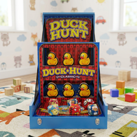 Jeu de lancer de sacs de farineux Duck Hunt Carnival, stand de jeu de lancer de canards en bois écologique pour foire, location commerciale toutes saisons
