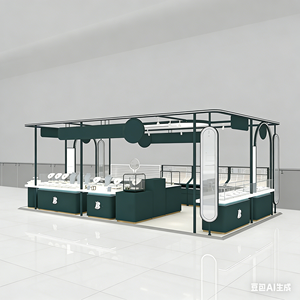 Vetrina in vetro lussuoso con cornice dorata, illuminazione LED, arco personalizzabile e resistente - Product Image 5