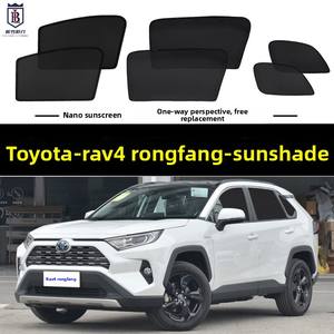 Pare-soleil spécial Toyota RAV4 Rongfang Plus <span class=keywords><strong>pour</strong></span> voiture à double moteur, rideau de fenêtre latérale magnétique en maille à clipser, <span class=keywords><strong>protection</strong></span> solaire - Product Image 5