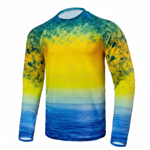 Camisa de Pesca para Hombre, Personalizada, de Color Sólido, UPF 50, de Alta Calidad, Transpirable, de Secado Rápido e Impermeable - Product Image 1