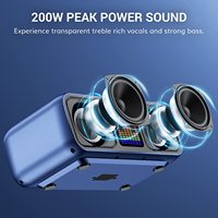Haut-parleur de karaoké sans fil Bluetooth portable rechargeable TONOR K9 avec double microphone prend en charge la carte BT/AUX/USB/Type C/TF