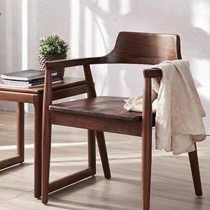 Chaise nordique en bois massif, chaise Hiroshima, chaise d'appoint blanche cirée, chaise d'ordinateur, fauteuil de café, restaurant, salle de conférence, chaise de bureau - Product Image 3