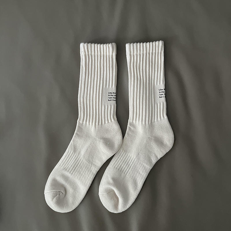 Manufacturer Terry Sport Socks Slouch Crew Custom Cotton Knitted Socks for Men