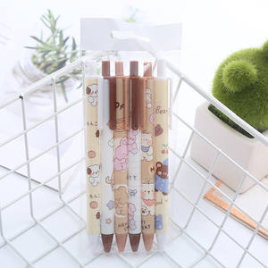 Juego de 6 Bolígrafos de Gel Kawaii de Dibujos Animados para Estudiantes, Bolígrafo Retráctil Lindo de 0.5 mm con Recarga Negra, Papelería para Oficina y Escuela - Product Image 6