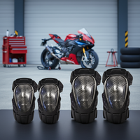 Coudières de moto en nylon à coque rigide, protection complète, fermeture à boucle réglable, légères, pour le sport, le cyclisme et la motocross