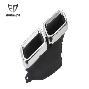 Embouts d'échappement de silencieux à bouche carrée en acier inoxydable fendue en usine pour Benz classe C W205 mise à niveau C63 2015-2018 - Product Image 5