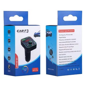 Transmisor FM para Auto con Cargador <span class=keywords><strong>QC3</strong></span>.0 PD, Reproductor MP3 Inalámbrico, Kit Manos Libres, Adaptador con Pantalla LED - Product Image 1