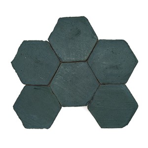 Piastrella Esagonale in Basalto Chroma 10cm, Pavimentazione in Pietra Naturale - Product Image 1