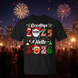 Adiós 2025, Hola 2026, Feliz Año Nuevo, Camiseta Familiar - Product Image 3
